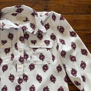 LOFT Paisley Blouse